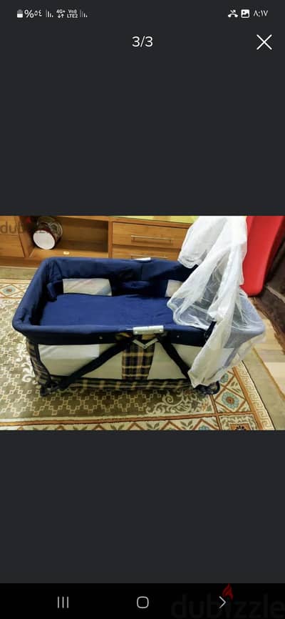 سرير بيبي دورين شبه جديد