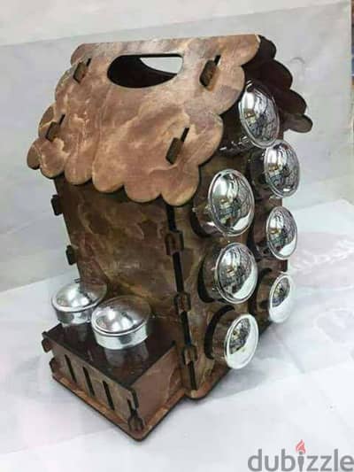 طقم توابل بيت خشب