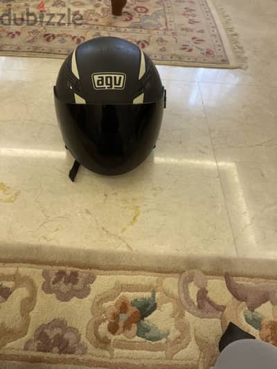 AGV half face helmet made in Italy  خوذه نص وجه إيطالي