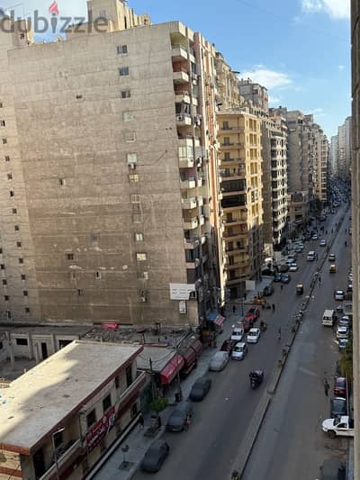 شقة للبيع ١٦٥ متر - المندرة - شارع جمال عبد الناصر الرئيسي - فيو مفتوح