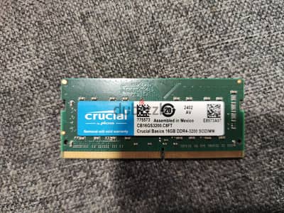 Crusial 16 GB ram DDR4 3200 MHz