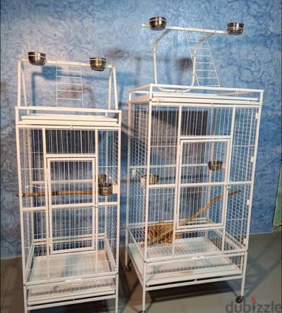 قفص ببغاوات كاسكو كبير | Large Parrot Cage - African Grey & Cockatoo