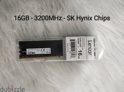 Ram 16gb 3200hz sk hynix chips