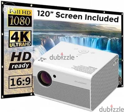 Wownect Home LED Smart Android 4K Projector 4500 Lumens