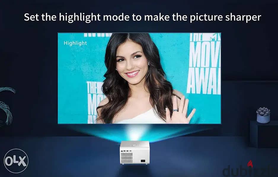 Wownect Home LED Smart Android 4K Projector 4500 Lumens 2