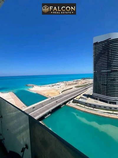 Luxury apartment in Alamein Towers with parking, in a prime location with the highest return on investment in the North Coast and New Alamein. Install
