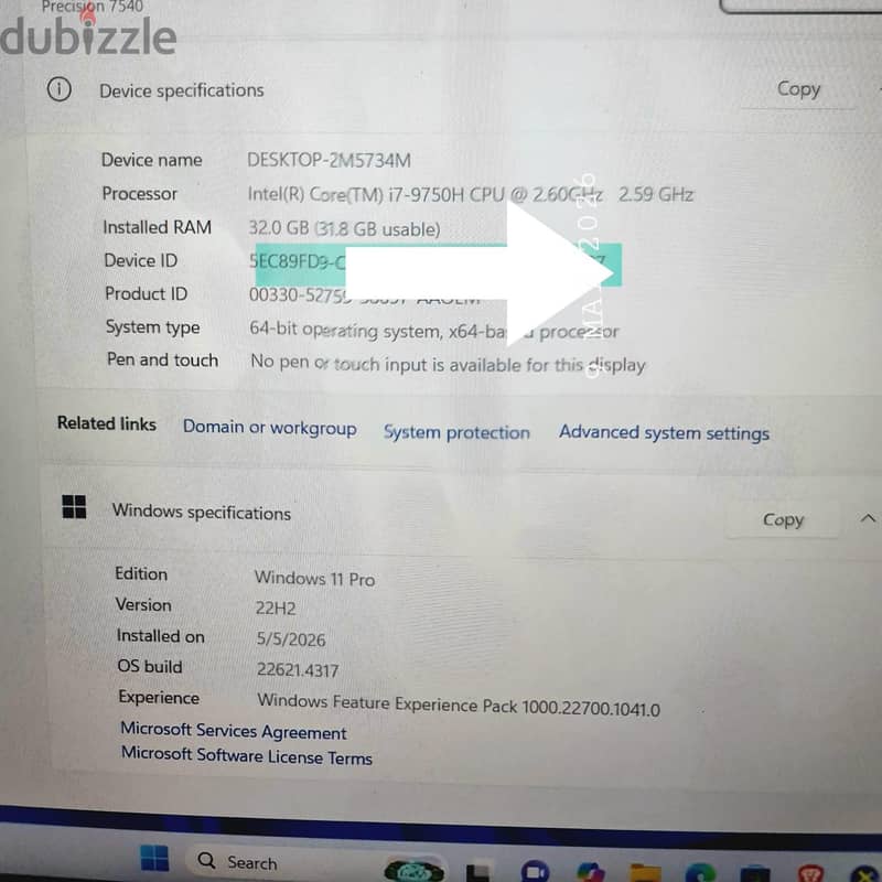 dell precision 7540  t2000 4 gb 4