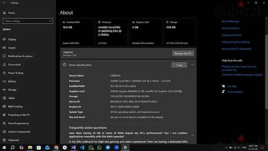 Laptop Dell Precision 7510 |  Workstation