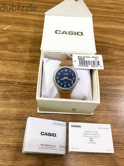 ساعة كاسيو جديدة أصلية زيرو لم تستعمل Casio MTP-B160L-2BVDF