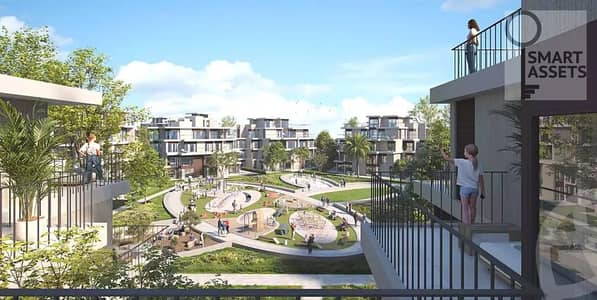 شقة بإطلالة لان دسكيب للبيع في سولانا ويست ( solana west )