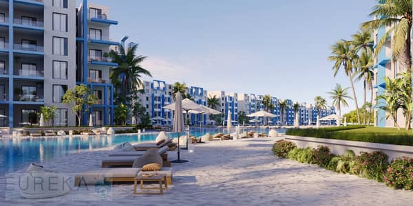 شقة فندقية في Fouka Bay رأس الحكمة | وفر 6 مليون جنيه !! و استلم تصميم إيطالي وتشطيب كامل | 5% مقدم وتقسيط 15 سنة