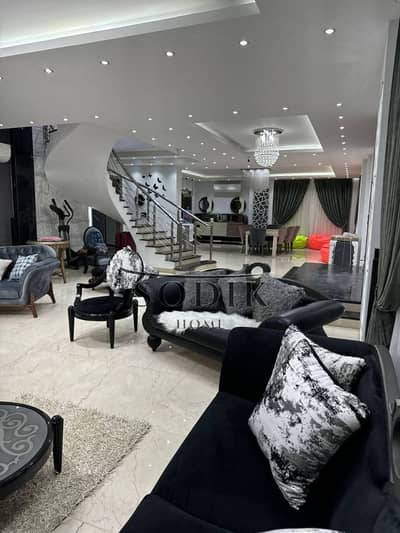 A very special duplex for sale in the most prestigious area of ​​Obour City, 6th District. Complete security, top-of-the-line finishing, large garden,