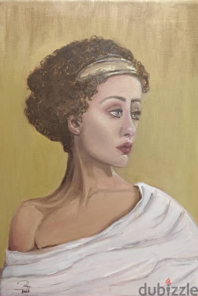 "Golden Silence" a beautiful Ancient Greek Artwork -50*35