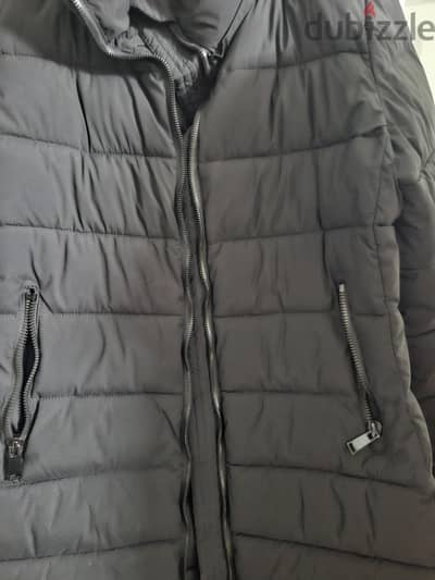 mango black waterproof jacket