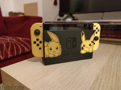 Nintendo switch Pikachu go edition           قابل للفصال.