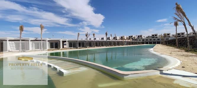فرصة نادرة: كابينة امام الشاطيء في هاسيندا ويست الساحل الشمالي بأقل سعر في الماركت