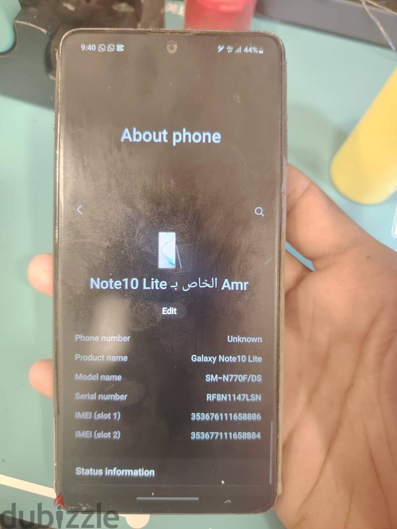 Samsung note 10 lite 1