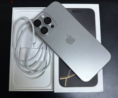 iPhone 16 Pro Max 256 - ٣٨ دورة شحن