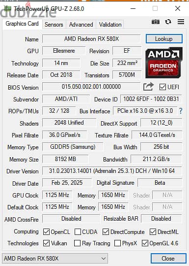 ArkTek Rx580X 3
