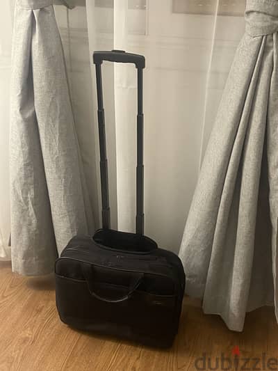 Black Samsonite 2 Wheel Luggage Case