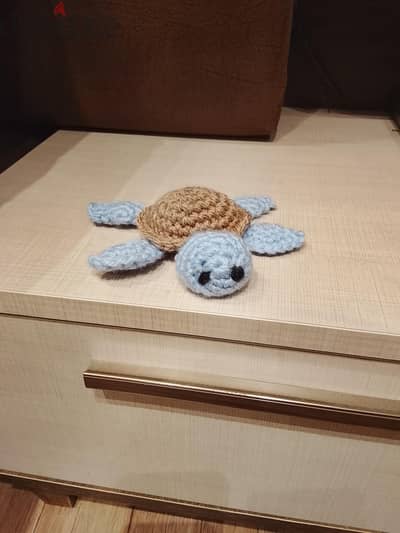 handmade crochet mini turtle
