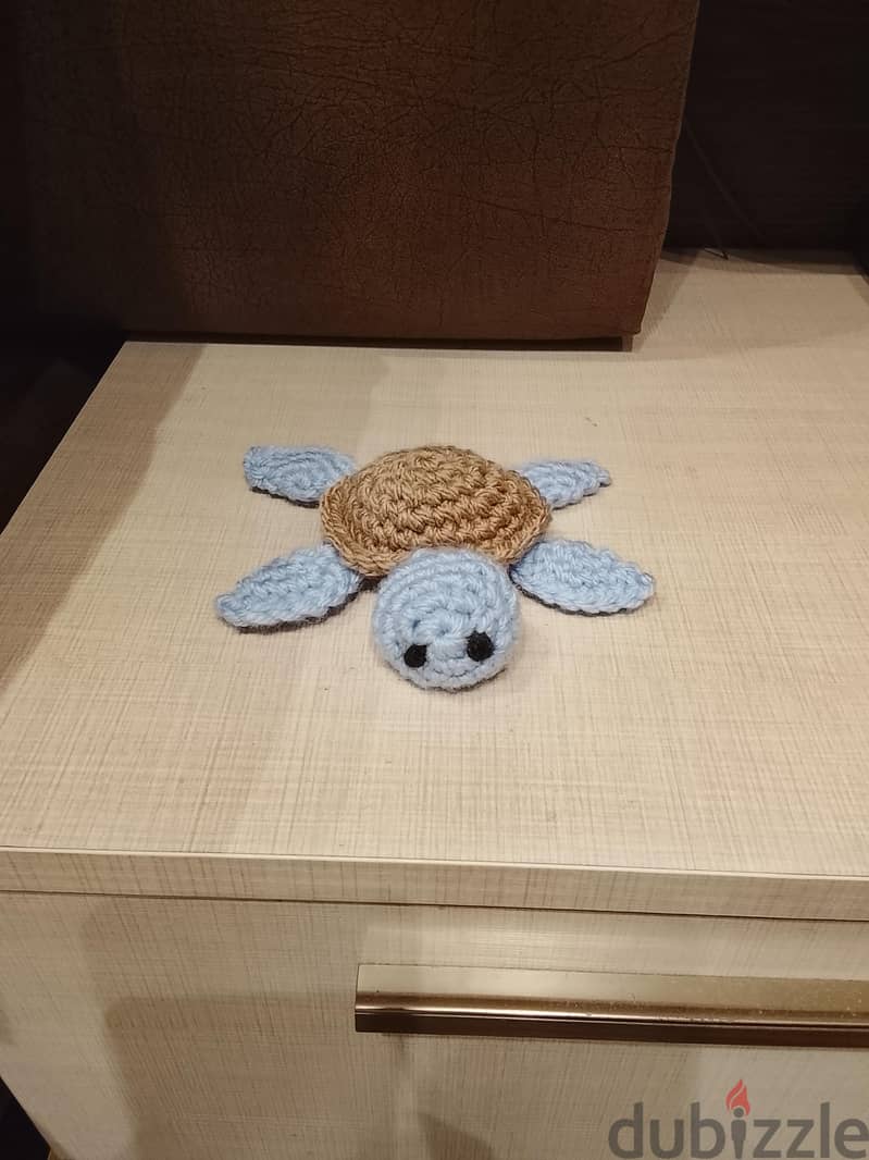 handmade crochet mini turtle 1