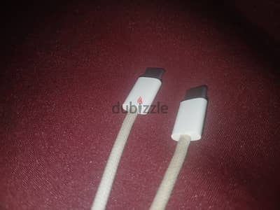 كابل ايفون ١٧ برو اوريجنال خلع type c - type c استعمال شهر ونص فقط