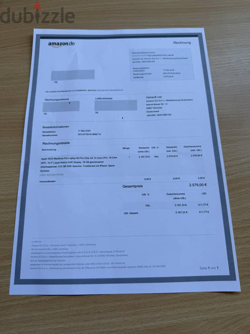 MacBook Pro 16' M3 Pro 18GB battery 96% with ( BOX) 2