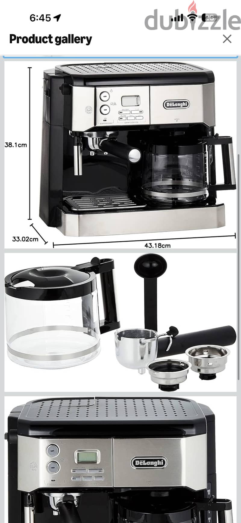 Delonghi coffee machine and grinder 3