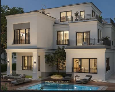 For sale in the compound an independent villa inside Ever East New Cairo along the southern ninety in the sixth compound and 5 minutes away from the American University