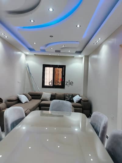 Studio apartment for sale, one bedroom and living room, ultra-super-lux finishing and furnishings, excellent monthly return, Third District, Seventh N