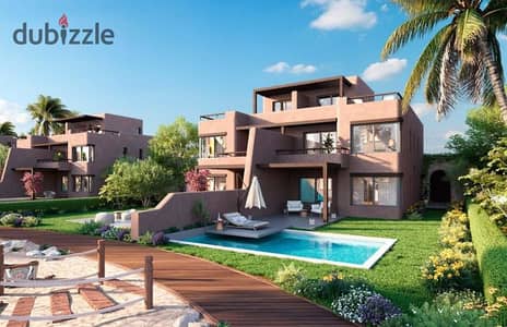 Senior Chalet أرضي بجاردن – Hacienda | موقع مميز بيطل على البحر ومساحة كبيرة