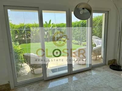 شقه 123م +جاردن خاص ف أمام بوابة  3 مدينتي  ف لافيستا قريبه منBUE & New Heliopolis