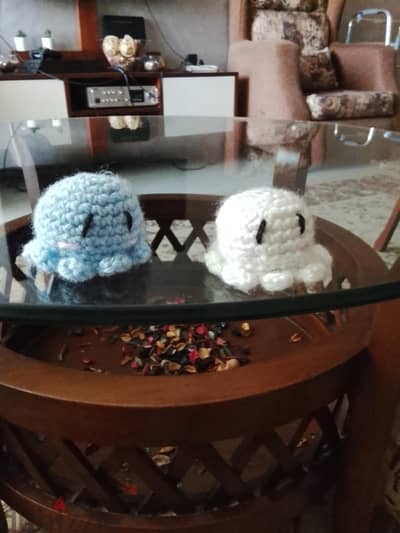 handmade crochet mini octopus