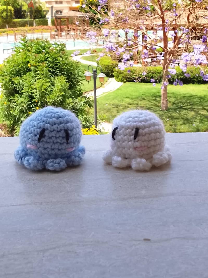 handmade crochet mini octopus 1