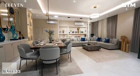 Ready-to-move-in apartment, fully finished with air conditioning, opposite the American University, with installments over 5 years in Eleven Compound,