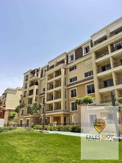 بأقل سعر شقة فاخرة للبيع بالدور الاول في كمبوند سراي Sarai علي الفيو - قريبة من التجمع الخامس وبجوار مدينتي