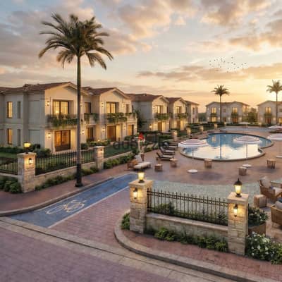بمقدم 10% وقسط 7 سنين، امتلك فيلا مستقلة 285م في كمبوند سكون بالحزام الأخضر، أرقى مناطق زايد. للبيع بالتقسيط.