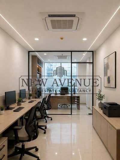 مكتب بيع في القاهرة الجديدة متشطب مع التكيفات Cairo Capital Center
