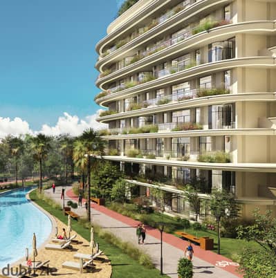 Apartment 110m two rooms with a view of Central Park in the Administrative Capital for an installment of only 16 thousand and without payments in the finest plot of land in R8