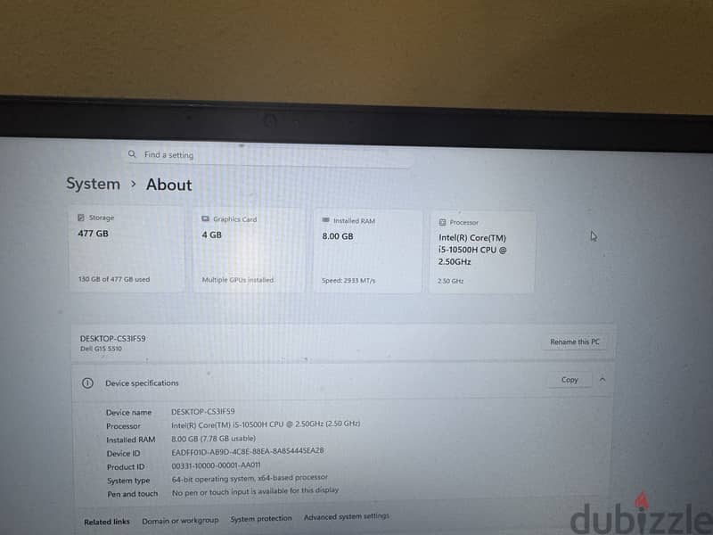 Dell G15 5510 1