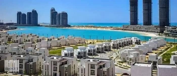 Double sea view in Mazarine | Finished chalet, immediate delivery, Al Alamein, North Coast