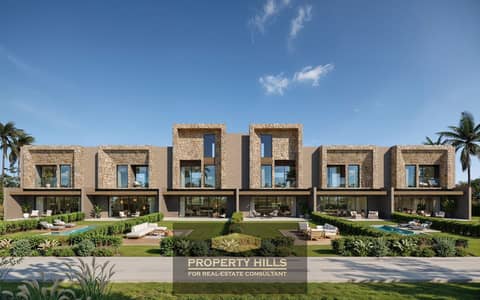 The lowest price townhouses available in the market with Al-Karma Company and in front of Sphinx Airport and next to New Giza