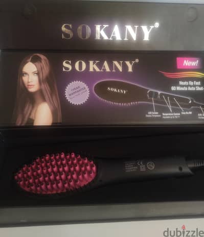 براند Sokany Straightening hairbrush فرشاة شعر حرارية