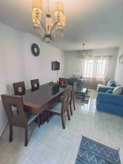In Al-Rihab, a furnished 2-bedroom apartment on the fifth, a gem for rent