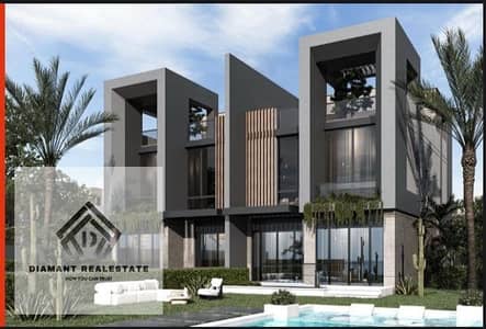 فيلا تاون هاوس كورنر باقل سعر في القاهره الجديده بجوار النادي الاهلي والجامعه الامريكيه بالتقسيط علي 10سنين خطوات من شارع التسعين الرئيسي