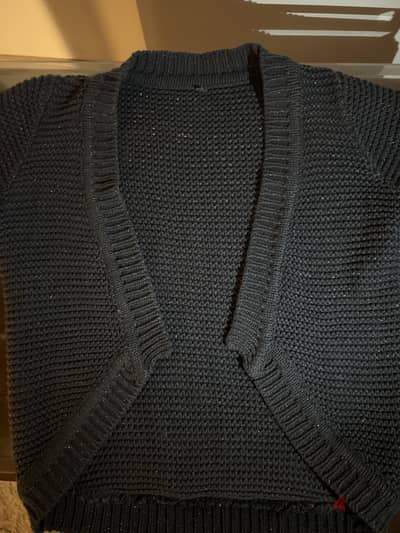 Sparkly  dark navy blue cardigan
