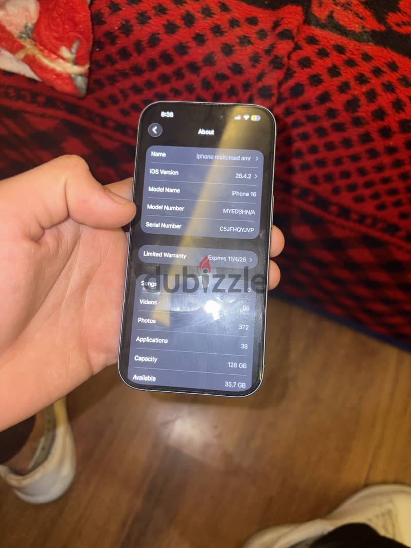 Iphone 16 128 bb100% 1