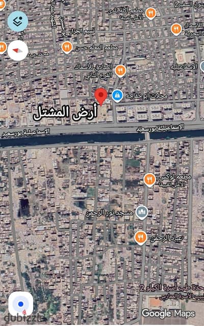 ارض بمدخل الاسماعيليه منطقه ارض المشتل