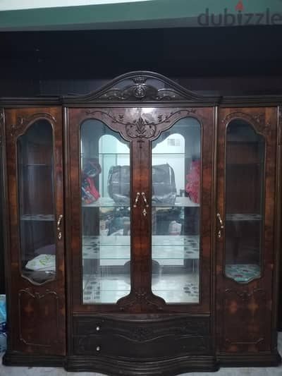 classic wooden display cabinet